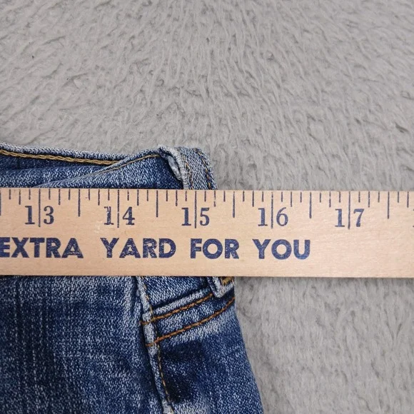 Levi's 515 Boot Cut Jeans Women's 8S Blue Denim Mid Rise Stretch Made in Mexico - Picture 7 of 9